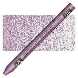 Caran d'Ache Neocolor I Wax Pastel - Pink, Metallic pastel and swatch