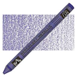 Caran d'Ache Neocolor I Wax Pastel - Violet, Metallic pastel and swatch
