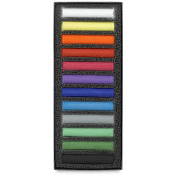 Blockx Soft Pastel Set - Assorted Colors, Set of 12, pastels inside packaging
