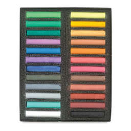 Blockx Soft Pastel Set - Assorted Colors, Set of 24, pastels inside of the packaging
