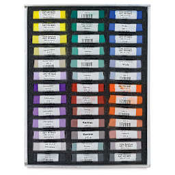 Great American Art Works Pastel Set - Color Wheel, Set of 39, pastels inside