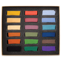 Great American Handmade Pastel Set - Half-sticks, Urban Sketch, Set of 18