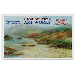 Great American Art Works Pastel Set - Gray Box, Set of 18