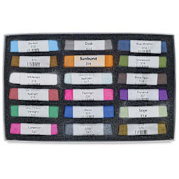 Great American Art Works Pastel Set - Pearlescent , Set of 18, pastels inside