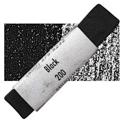 Great American Handmade Pastel - Black, 200 pastel and swatch