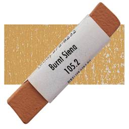 Great American Handmade Pastel - Burnt Sienna 2, 105.2 pastel and swatch