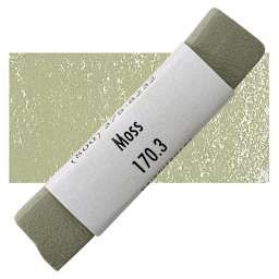 Great American Handmade Pastel - Moss 3, 170.3 pastel and swatch