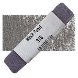 Great American Handmade Pastel - Pearlescent Black Pearl, 318 pastel and swatch
