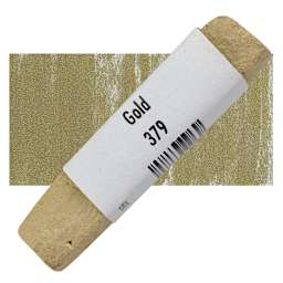 Great American Handmade Pastel - Pearlescent Gold, 379 pastel and swatch