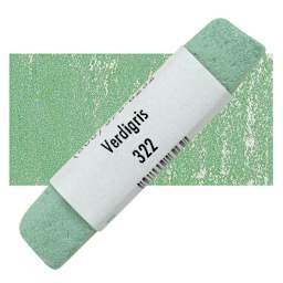 Great American Handmade Pastel - Pearlescent Verdigris, 322 pastel and swatch