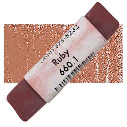 Great American Handmade Pastel - Ruby 1, 660.1 pastel and swatch