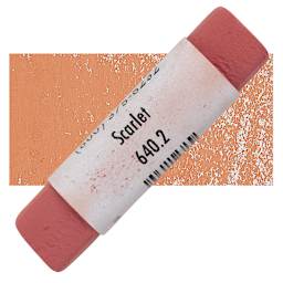 Great American Handmade Pastel - Scarlet 2, 640.2 pastel and swatch