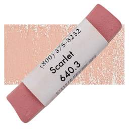 Great American Handmade Pastel - Scarlet 3, 640.3 pastel and swatch