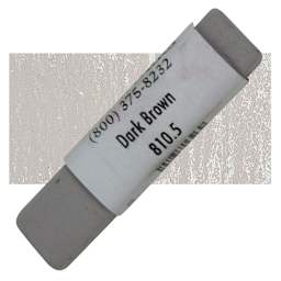 Great American Handmade Pastel - SOM Dark Brown 5, 810.5 pastel and swatch