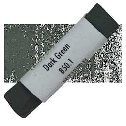 Great American Handmade Pastel - SOM Dark Green 1, 850.1 pastel and swatch