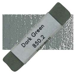 Great American Handmade Pastel - SOM Dark Green 2, 850.2 pastel and swatch