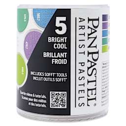 PanPastel Artists' Painting Pastels Set - Bright Cool, Set of 5 - front packaging