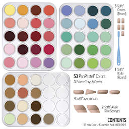 PanPastel Artists' Painting Pastels Set - Expansion Pack, Set of 53 - contents