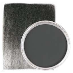 PanPastel Pearl Medium - Black, Coarse, swatch and pan