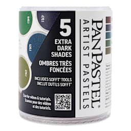 PanPastel Artists’ Painting Pastels Set - Extra Dark Shades, Set of 5