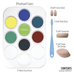 PanPastel Artists’ Painting Pastels Set - Landscape Colors, Set of 7 - contents