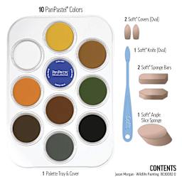 PanPastel Artists’ Painting Pastels Set - Wildlife Painting with Jason Morgan, Set of 10 - contents