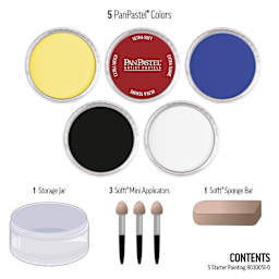 PanPastel Artists’ Painting Pastels Set - Painting Colors, Set of 5 - contents