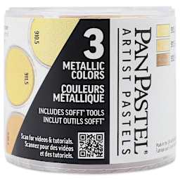 PanPastel Artists’ Painting Pastels Set - Metallics Set 1, Set of 3 - front of packaging