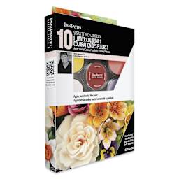 PanPastel Artists' Painting Pastels Set - Susan Tierney’s Flower Coloring Kit No. 1, Set of 10 Colors, packaging