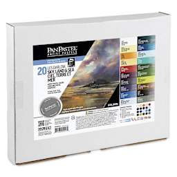 PanPastel Artists' Painting Pastels Set - Les Darlow Sky, Land, & Sea, Set of 20 - front of packaging