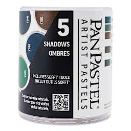 PanPastel Artists’ Painting Pastels Set - Extra Dark Shadow Colors, Set of 5