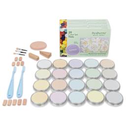 PanPastel Artists’ Painting Pastels Set - Tints, Set of 20