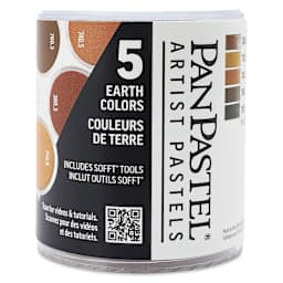 PanPastel Artists’ Painting Pastels Set - Extra Dark Earth Colors, Set of 5 - front of packaging