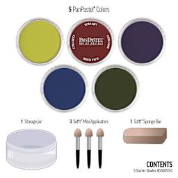 PanPastel Artists’ Painting Pastels Set - Shades, Set of 5 - contents