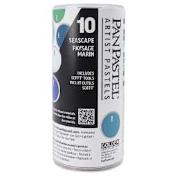 PanPastel Artists’ Painting Pastels Set - Seascape Colors, Set of 10 - front of packaging