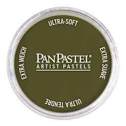 PanPastel Artists’ Painting Pastel - Bright Yellow Green Extra Dark, 680.1, pan with lid on