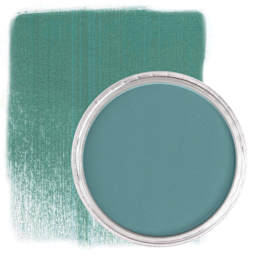 PanPastel Artists’ Painting Pastel - Turquoise Shade, 580.3, pan and swatch