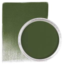 PanPastel Artists’ Painting Pastel - Chromium Oxide Green Shade, 660.3, swatch and pan
