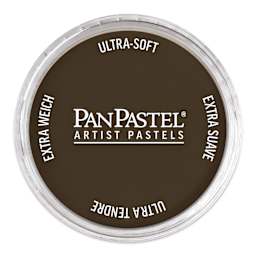 PanPastel Artists’ Painting Pastel - Burnt Sienna Extra Dark, 740.1, pan with lid on