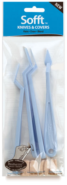 PanPastels Sofft Knives and Covers - Knives & Covers Set, 4 Knives, 8 Covers, packaging