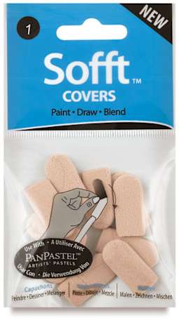 PanPastels Sofft Knives and Covers - Covers Only, No. 1 Round, Pkg of 10, packaging
