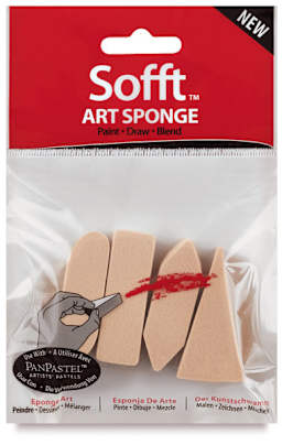 PanPastel Sofft Sponges - Art Sponge Bar, Mix, Pkg of 4, packaging