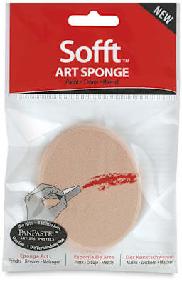 PanPastel Sofft Sponges - Art Sponge, Big Oval, Pkg of 1, packaging