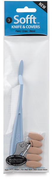 PanPastels Sofft Knives and Covers - Knife and Covers, No. 3 Oval, packaging