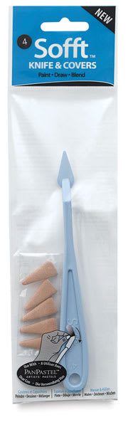 PanPastels Sofft Knives and Covers - Knife and Covers, No. 4 Point, packaging