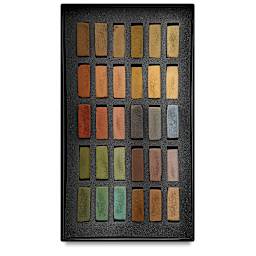 Terry Ludwig Soft Pastels - Umber Shadows and Shades, Set of 30. In package.