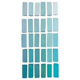 Terry Ludwig Pastels - Set of 30, Turquoise