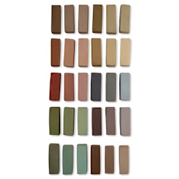 Terry Ludwig Pastels - Set of 30, Umber Shadows and Shades