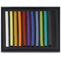 Richeson Semi-Hard Square Pastels - Set of 12 (contents)