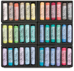 Richeson Handmade Soft Pastels- Landscape Colors, Set of 36, Full Stick (set contents)